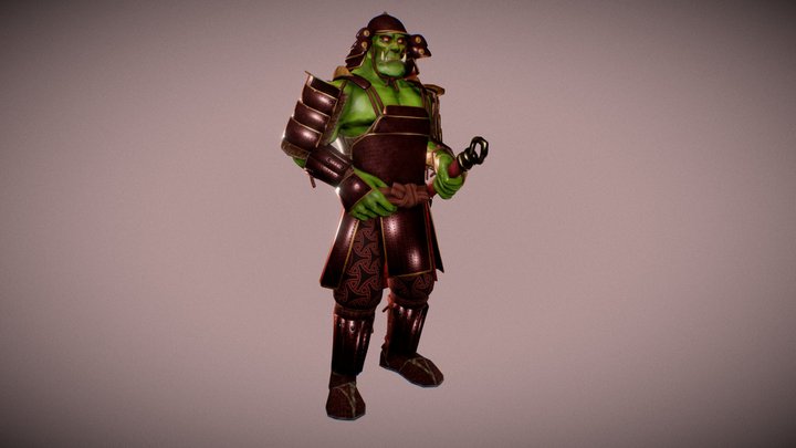 Orc Samurai 3D Model