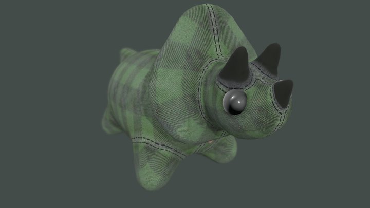 TriSarahTops Plushie 3D Model