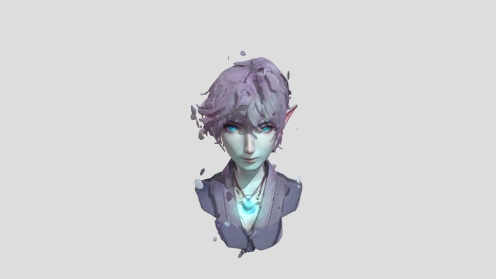 Enchanted Elf Head [FREE] 3D Model