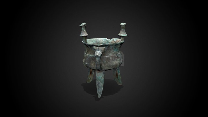 Jia wine vessel, 13th-12th century BCE – Free 3D Model STL