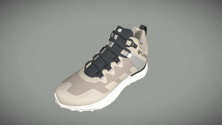 Men's Facet™ 75Mid Outdry Waterproof Hiking Shoe 3D Model