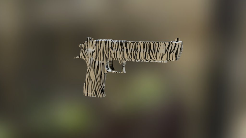 Desert Eagle Wild Zebra 3D model by arcticastar [7e8c23b] Sketchfab