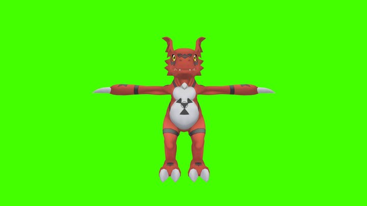 Guilmon – Kostenloses 3D-Modell STL