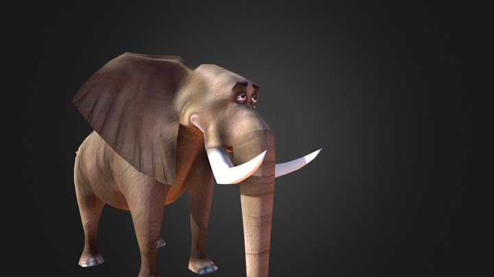 African_Bush_Elephant_Madagascar_Escape_2_Africa 3D Model