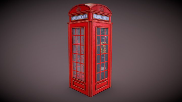 UK Phonebox 3D Model