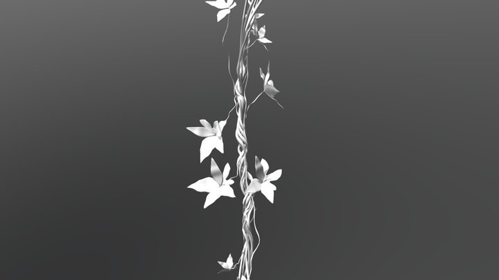 Vines with Leaves 3D Model