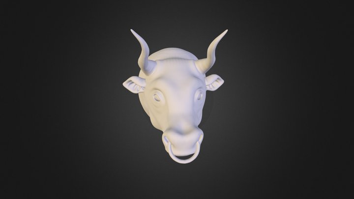 Bull Head Sculpt 3D Model