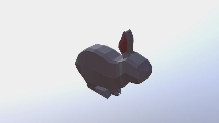 Low Poly Rabbit 3D Model