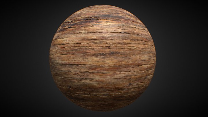 Rustic Wood Material 1 – Modello 3D gratuito STL