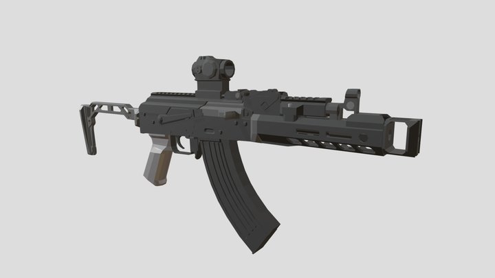 Modernized AK Draco 3D Model