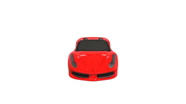 Sleek convertible sports car 3D Model