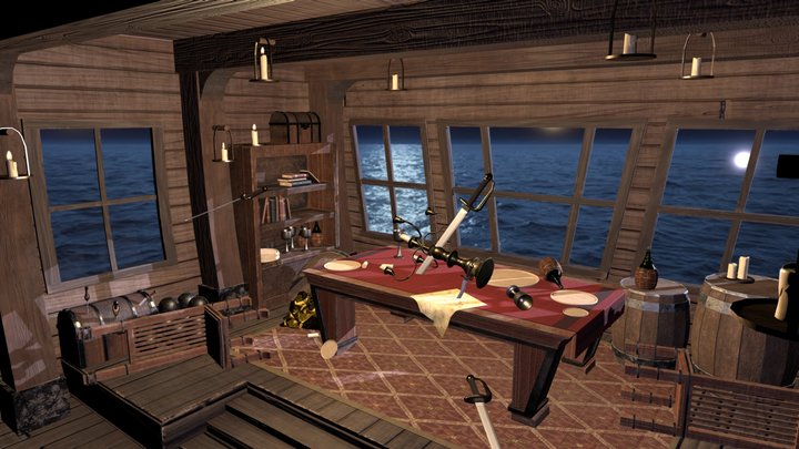 A Very Pirated Dinner 3D Model