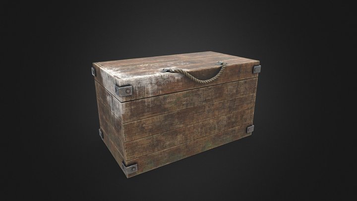 Wooden Loot Crate, 3D Furniture