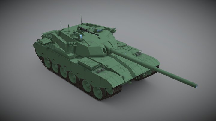 [OD] Type-80 MBT basic 3D Model