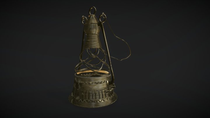 Antique Handcrafted Lamp 3D Model
