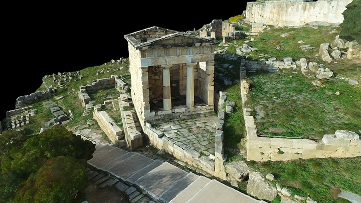 The Athenean Treasury at Delphi 3D Model