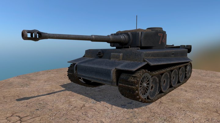 WW2 German Panzer 3D Model