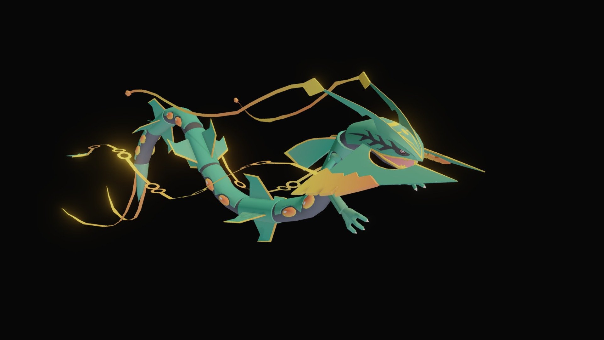 Mega-rayquaza 3D models - Sketchfab