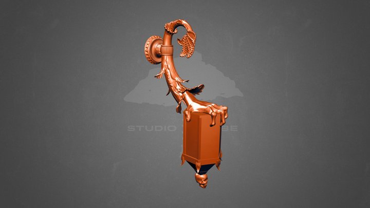 StudioTribe - Halloween Carriage Lamp 3D Model