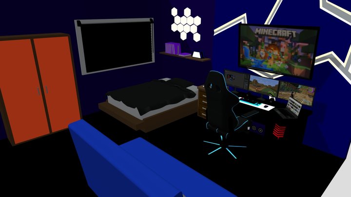 Gaming Room 3D Model