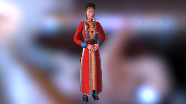 Mongolian Empress 3D Model