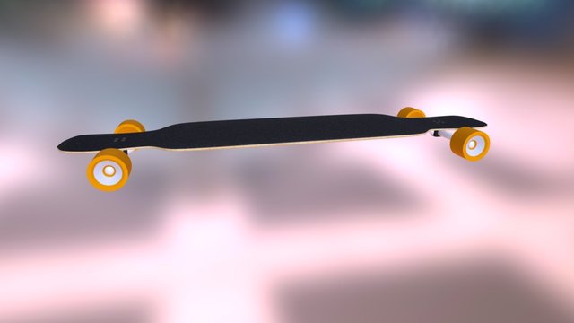Longboard (after smooth) with render 3D Model