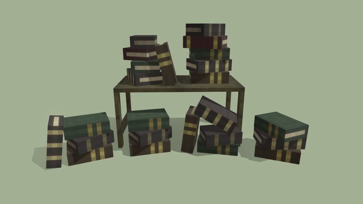 Books 3D Model