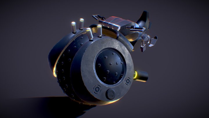 Sci Fi Motorbike 3D Model