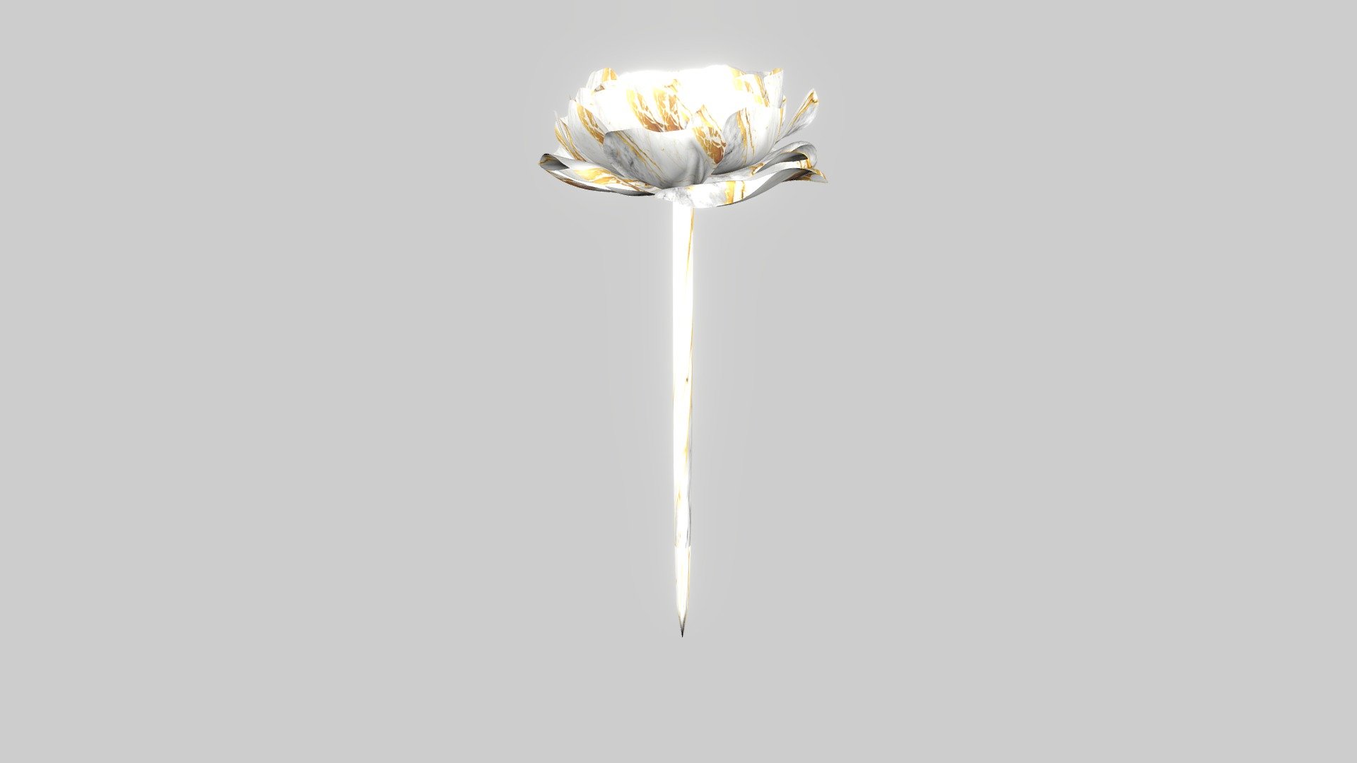 White-Gold Buttercup - 3D model by Israel Inpatpersi (@Israel ...