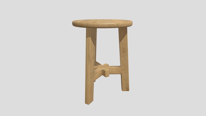 Three Legged Stool – Kostenloses 3D-Modell STL