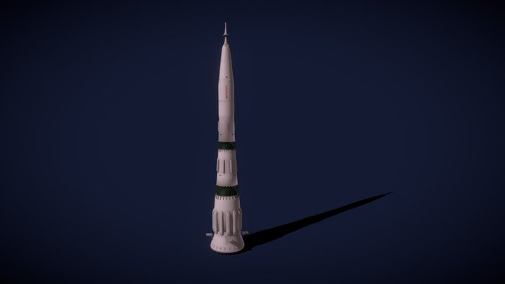 N1 rocket 3D Model