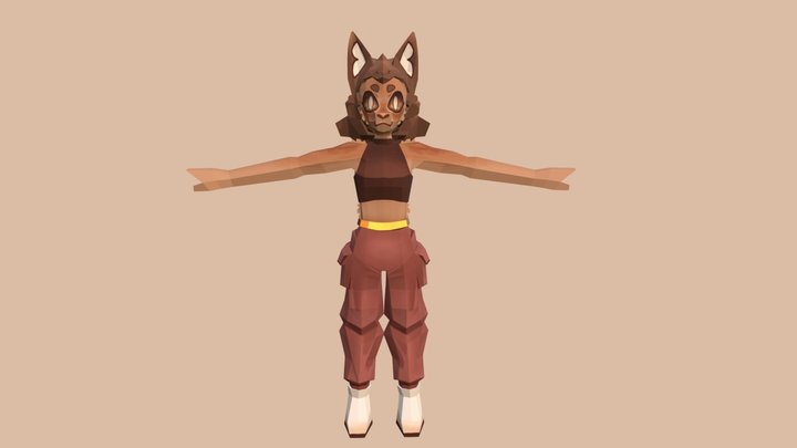 Low Poly Sona 3D Model