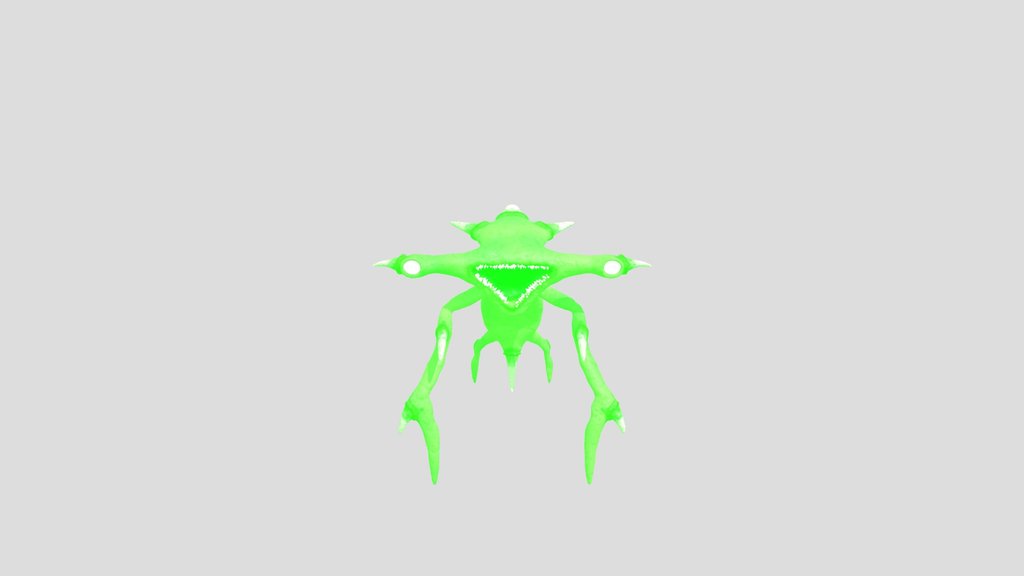 Hammerhead Insect Creature Rigged