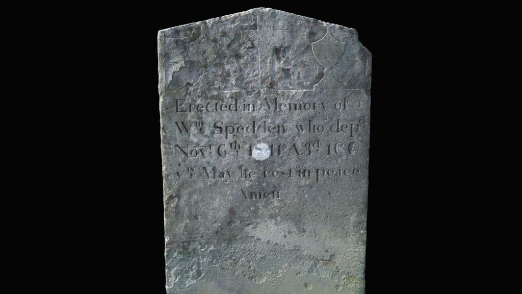 William Spedden Headstone Kenyon Street