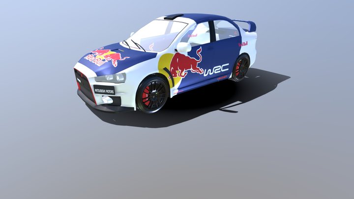 Mitsubishi Evo Lancer X Rally 3D Model