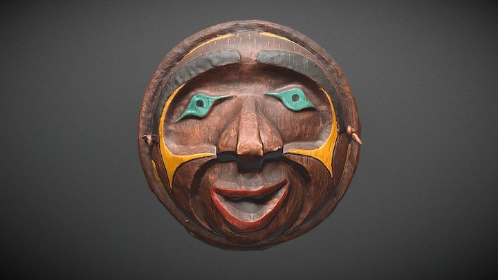 Bella Coola wooden mask – Modelo 3D gratuito STL