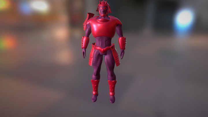 Sci Fi Samurai 3D Model