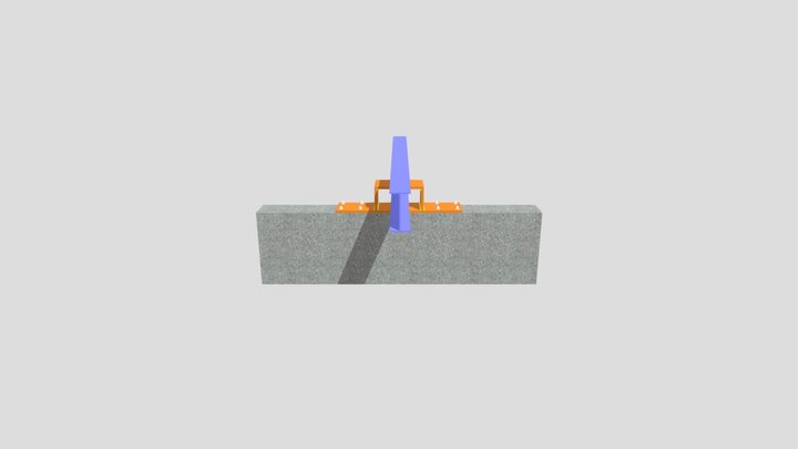 Fixação de Perfil Metálico 3D Model