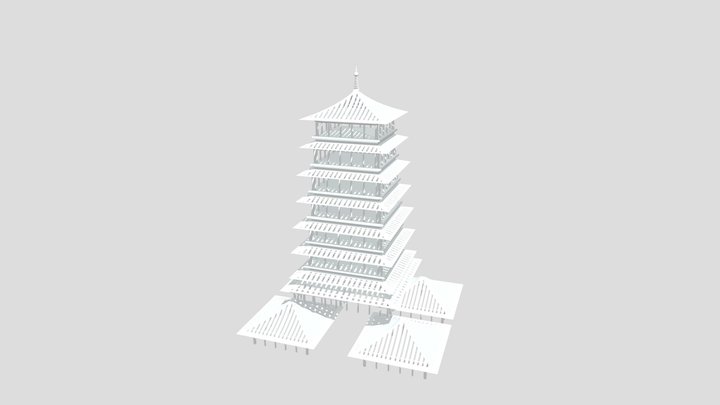 China Architecture 3D Model