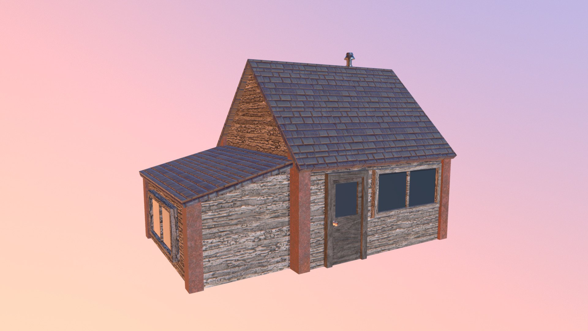 Basic house - 3D model by ladysiryn [7ea6522] - Sketchfab