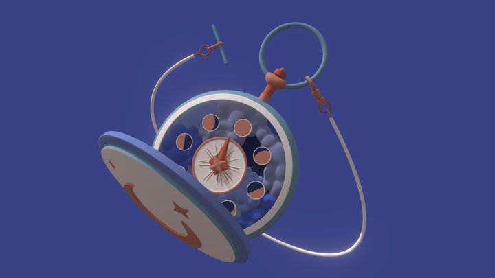 Pocket watch - @meyoco_ design 3D Model