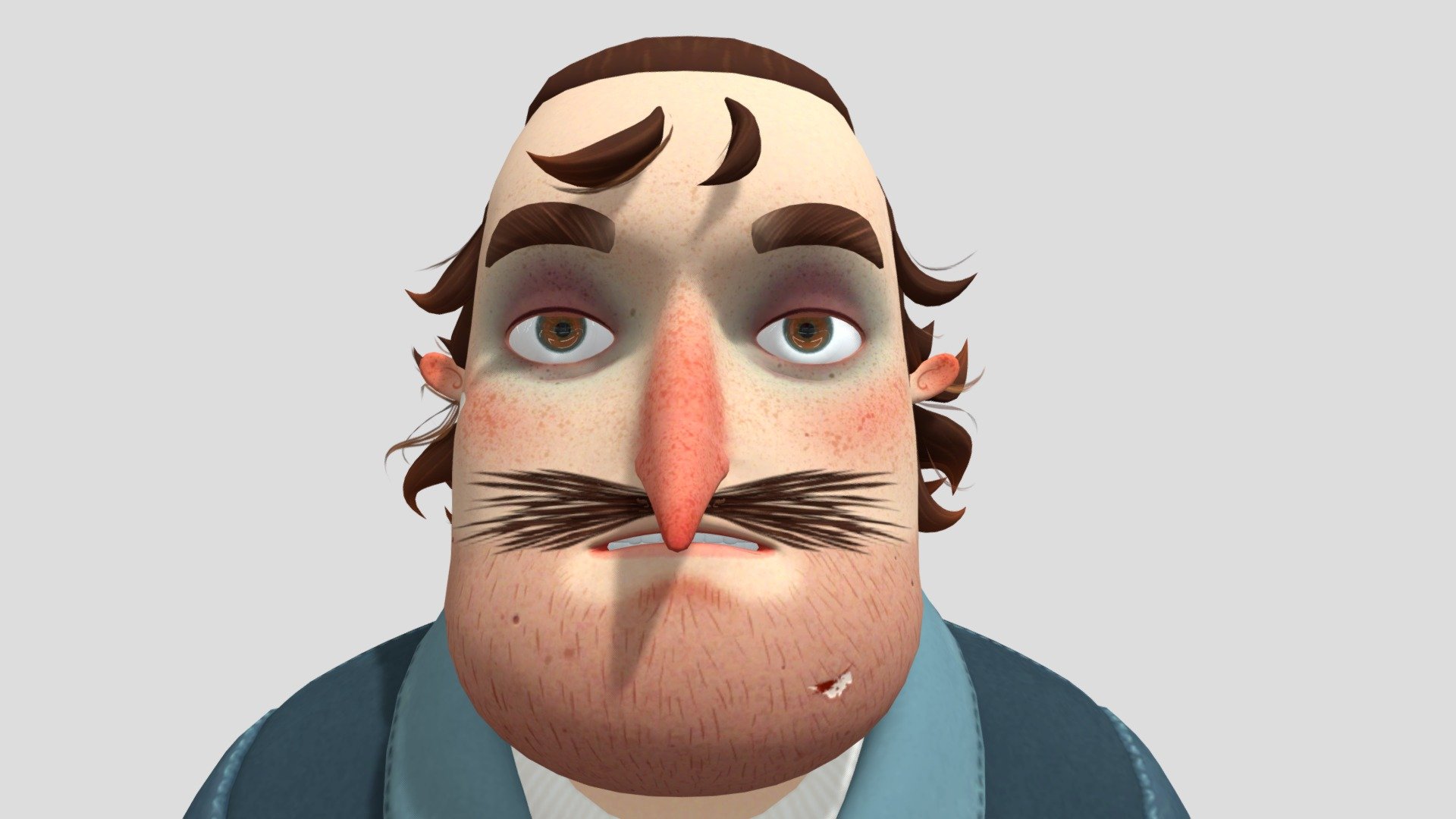 Quentin without hat and glasses