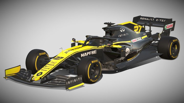 2019 F1 Renault RS19 – Modelo 3D gratuito STL
