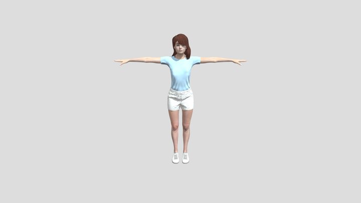 Avatar Girl 2 3D Model