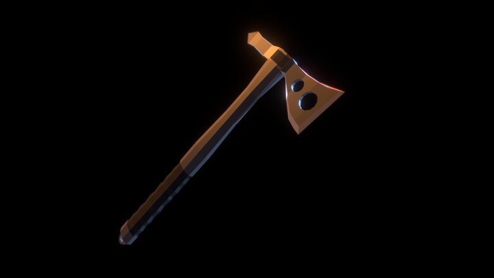 Low Poly Tactical Tomahawk 3D Model