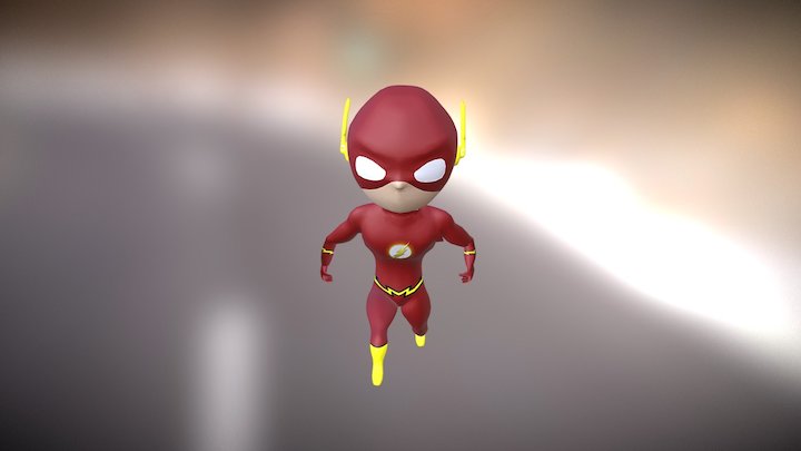 Flash chibi 3D Model