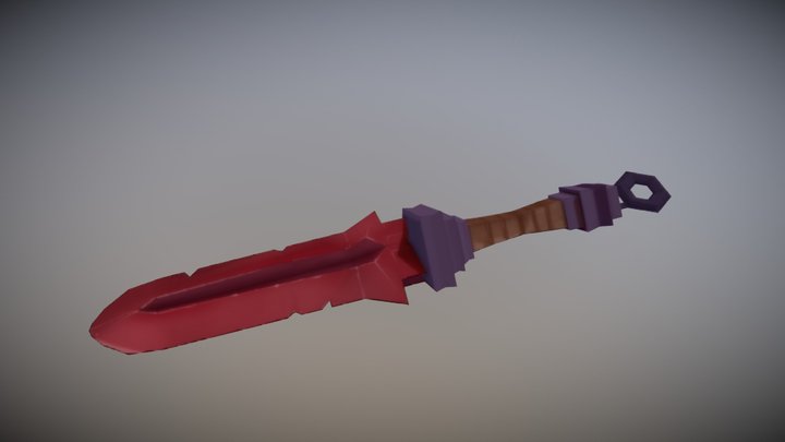 Dagger Textured 3D Model