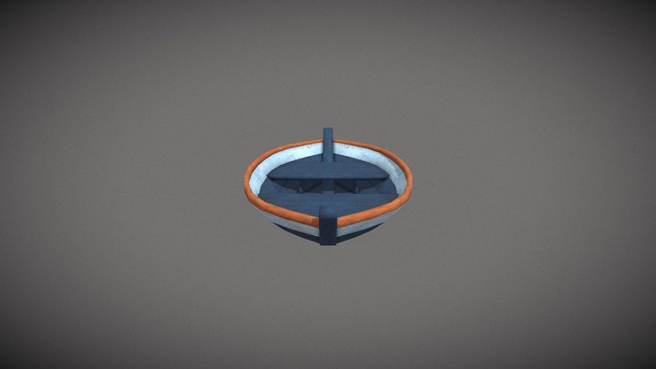 Cartoon 3D Model Boat 3D Model