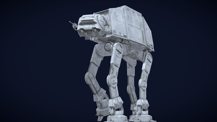 Imperial AT-AT Walker - Star Wars 3D Model