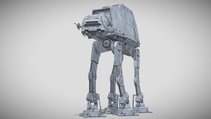Imperial AT-AT Walker - Star Wars 3D Model